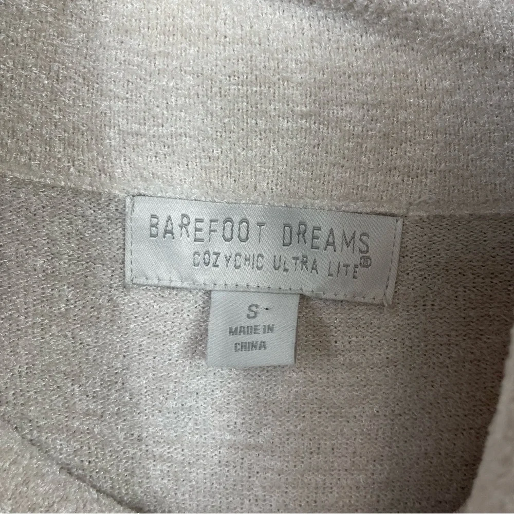 Barefoot Dreams CozyChic Ultra Lite Coastal Cowl Neck Tunic S Cozy Long Sweater - Picture 7 of 11